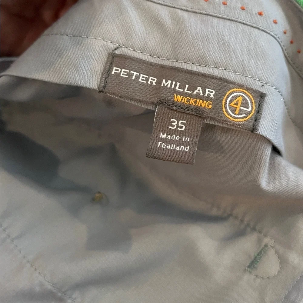Peter Millar Wicking Element 4 Chino Golf Pants Performance Green | size 35